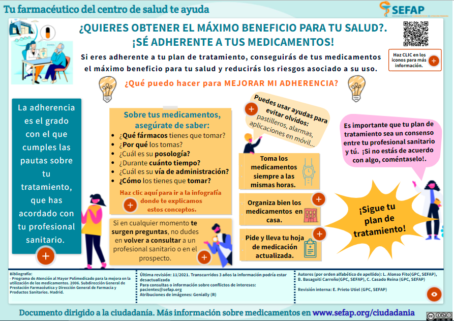 📅15 Nov. Nos sumamos al día de la #AdherenciaTerapeútica y compartimos #INFOGRAFÍA de <a href="/Sefap_FAP/">SEFAP</a>  
🟠Cómo fomentar la adherencia a los tratamientos para la #SegPac
🔗view.genial.ly/616af672d642f9…