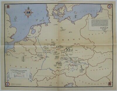 NewWorldMaps's tweet photo. Original pictorial WW2 battle map titled "The Odyssey of the Fourteenth Infantry Regt. From 7 February 45 to 8 May 45."
$229.99
https://t.co/3f548Hjaq8
#BattleMap #WWII #WW2 #Germany #WarMap #VintageMap #vintage #maps #MapCollecting #GiftIdeas #MapExpert #MapForSale #WWIImap https://t.co/CypMISltvk