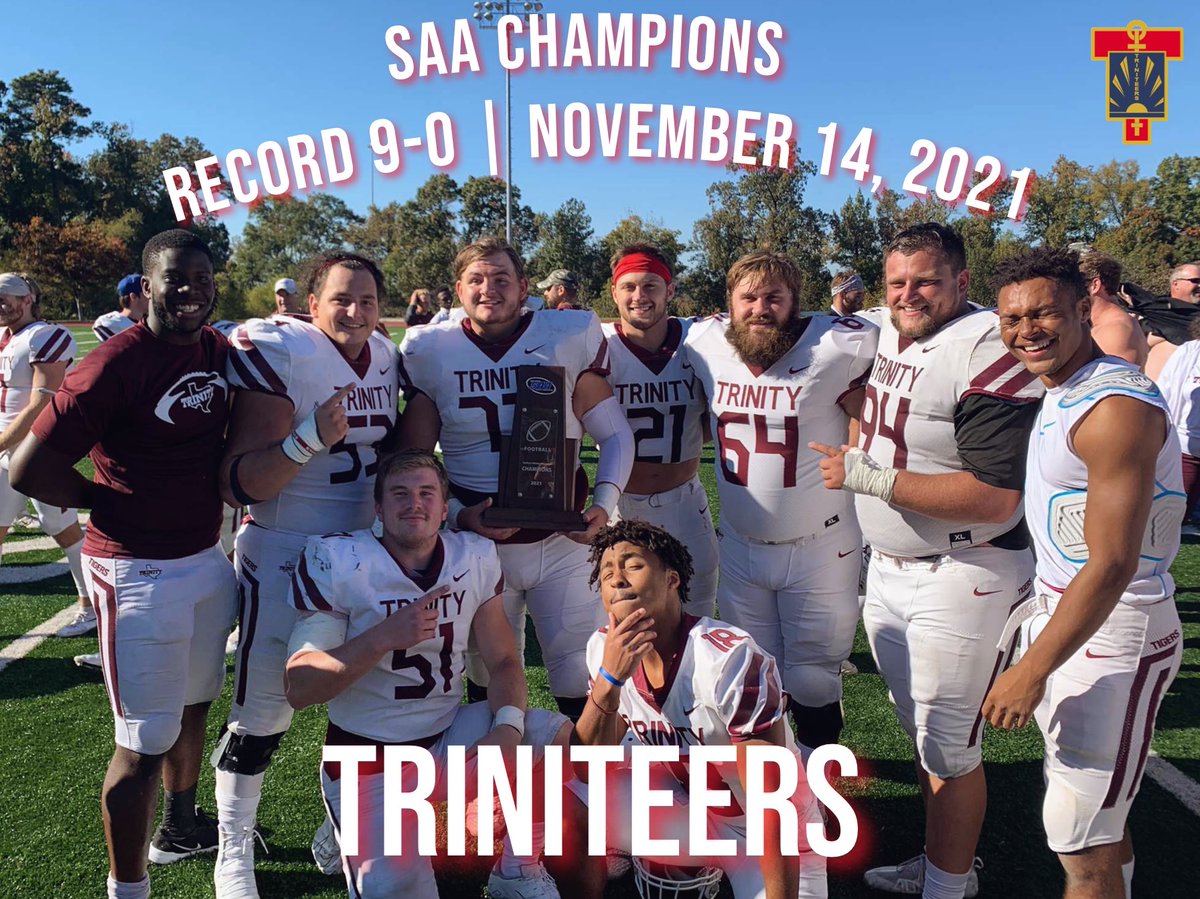 Triniteers's tweet photo. “Undefeated Conference Champ Triniteers” has a pretty nice ring to it! 💍 #TEERPRIDE https://t.co/OfPEJp47Nu