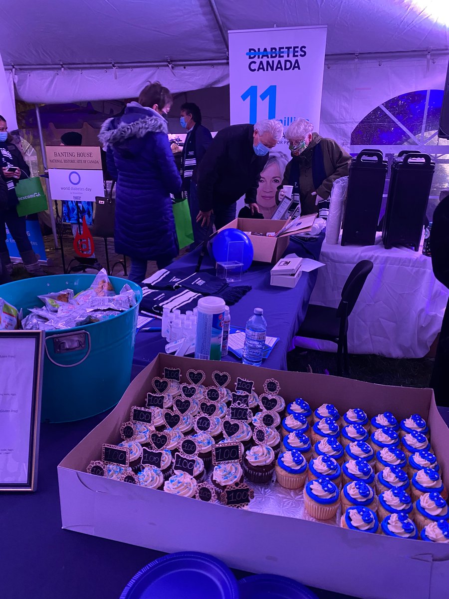 stephradu's tweet photo. Happy World Diabetes Day! Lighting up blue and celebrating 100 years of insulin @BantingHouse. 
#thisplacematters 
#Insulin100 
#WDD21 
@DiabetesCanada https://t.co/nkjcYdtWyw