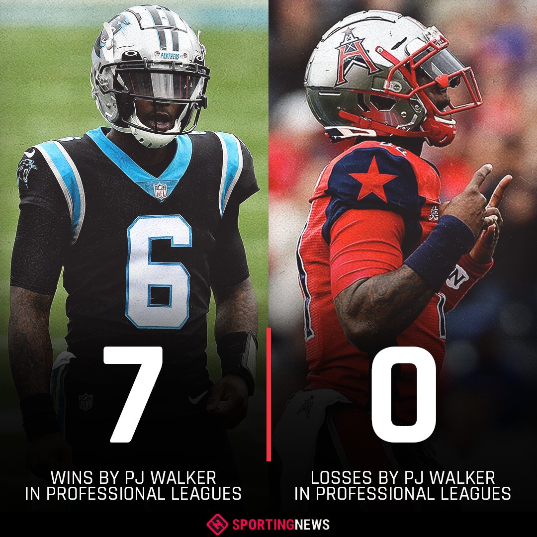 PJ Walker is undefeated as a starting pro QB 🔥 <a href="/pjwalker_5/">PJ Walker</a>