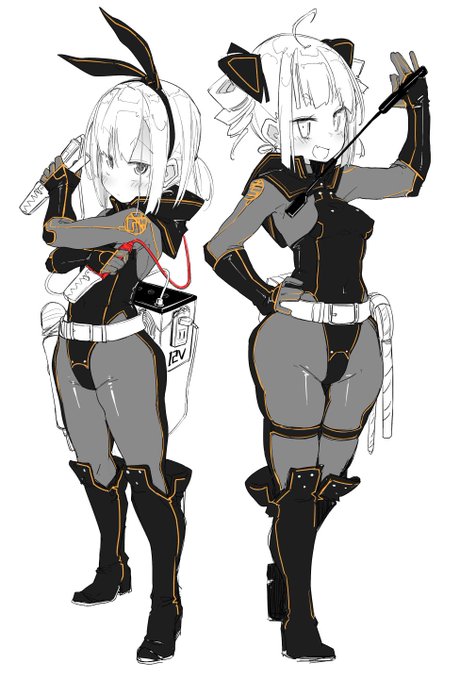 潜入捜査官養成所拷問科の学生コンビ。

ってイメージのキャラデザです。 