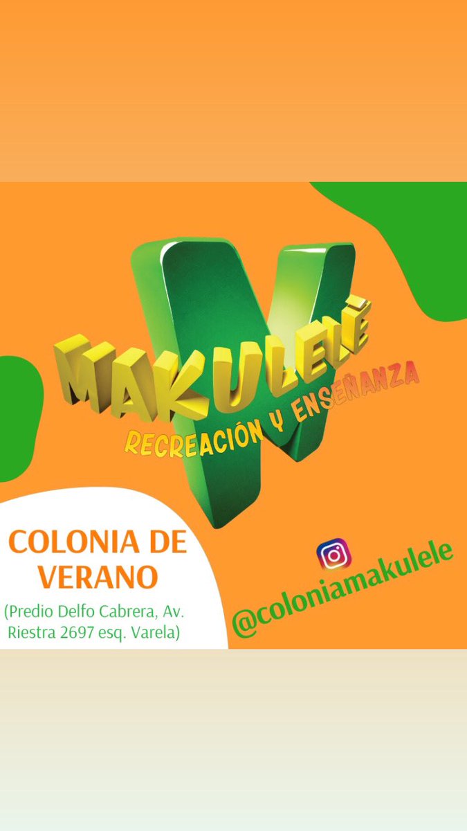 ColoniaMakulele's tweet photo. ⚠️IMPORTANTE⚠️

Ya se acerca el verano y en unos días enviamos toda la información, costos, horarios, actividades!!!

@ColoniaMakulele 
#verano #coloniadeverano #coloniadevacaciones https://t.co/gMbXA090Wd