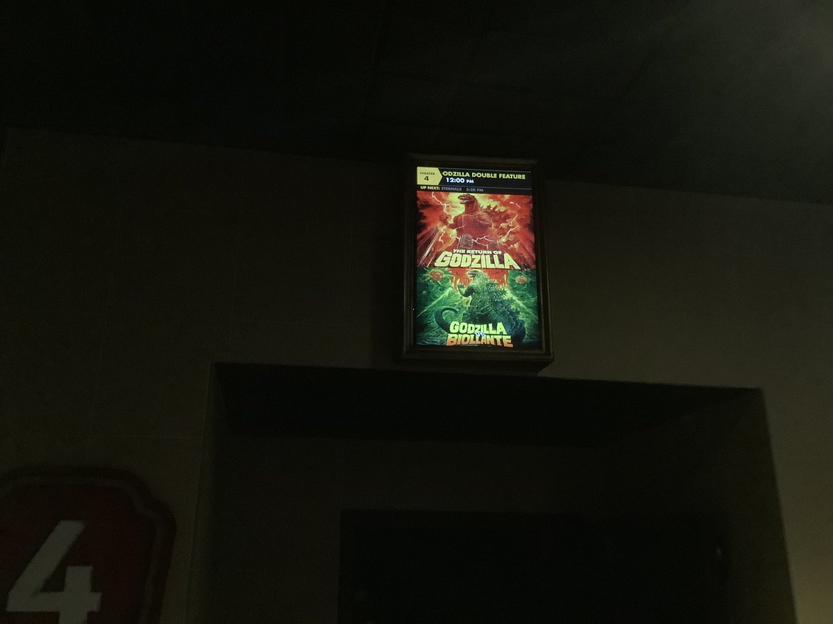 MyKaiju's tweet photo. Great fun with old and new friends and food watching the Big G at the Alamo Drafthouse in Brooklyn  #GodzillaReturns #GodzillavsBiollante #Godzilla https://t.co/7SwsjyORBq