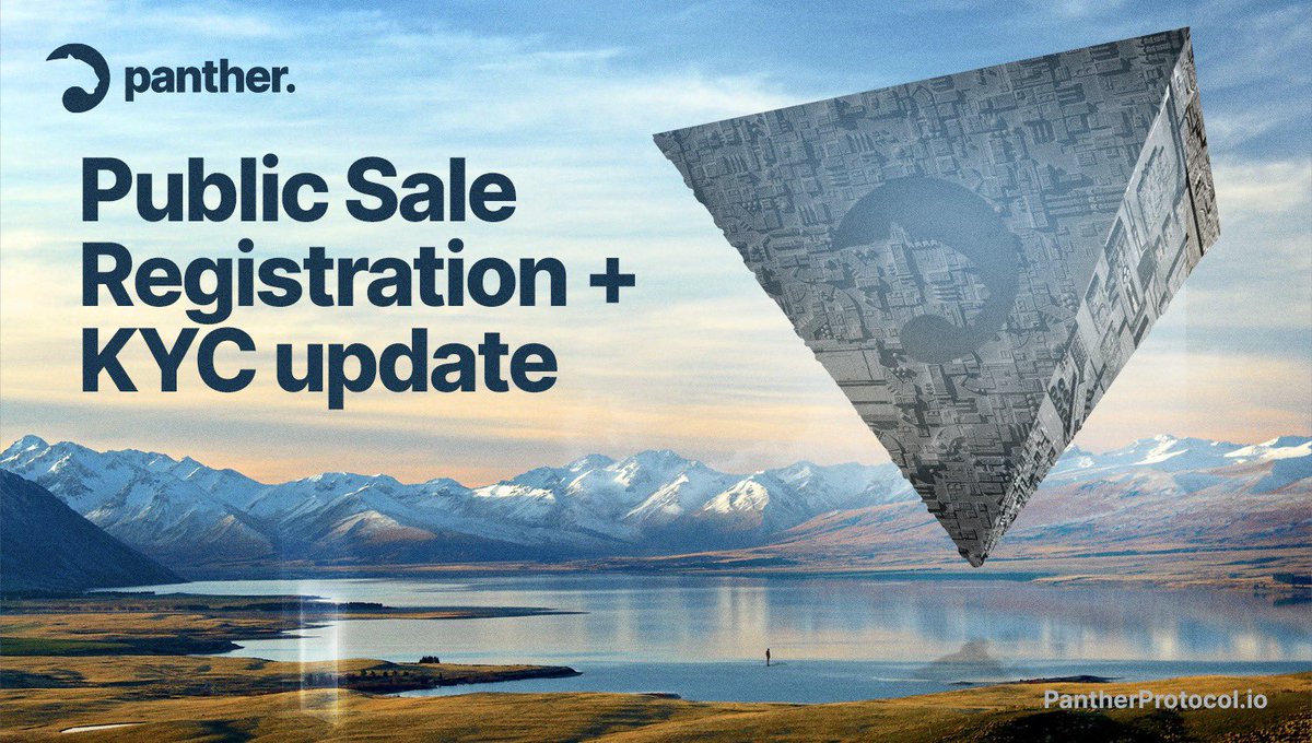 ⚡️⚡️

If you are planning to participate on the <a href="/ZKPanther/">Panther Protocol</a> Public Sale, NOW is the last chance to register!

⚠️ Registrations close Monday, Nov 15th, 15:00 GMT. 

KYC will remain open until Nov 18th! 

Start here + check your email for invite code:

pantherprotocol.io/token-sale

☝️☝️