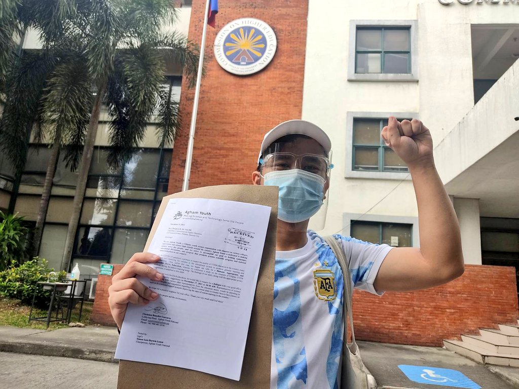 aynational's tweet photo. Today, Agham Youth has passed our policy proposal and study to CHED for a Humane, Accessible, and Appropriate Education ✊ 

See you all on Nov 17, 10 am for our EdukHAAksyon Intl Students Day Action at CHED 

#LigtasNaBalikEskwela
#LigtasNaBalikLaboratoryo https://t.co/WbQTMhanT8