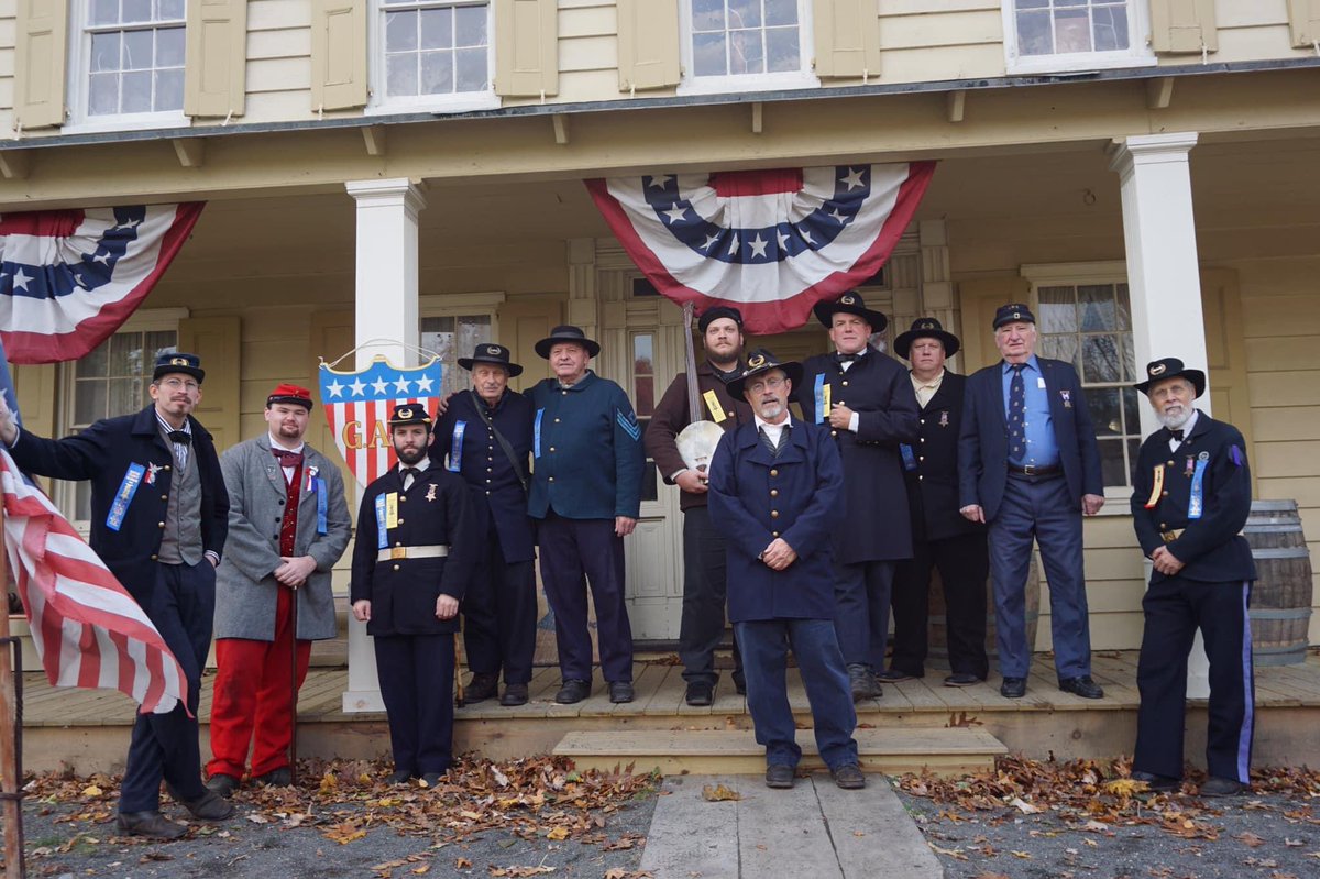 MBursig's tweet photo. Recreation of a Grand Army of the Republic Reunion and Meeting in 1888. #longisland #civilwar #unionarmy #grandarmyoftherepublic #obvr #oldbethpagevillage #longislandhistory #reenactment https://t.co/0TUMoPjET8