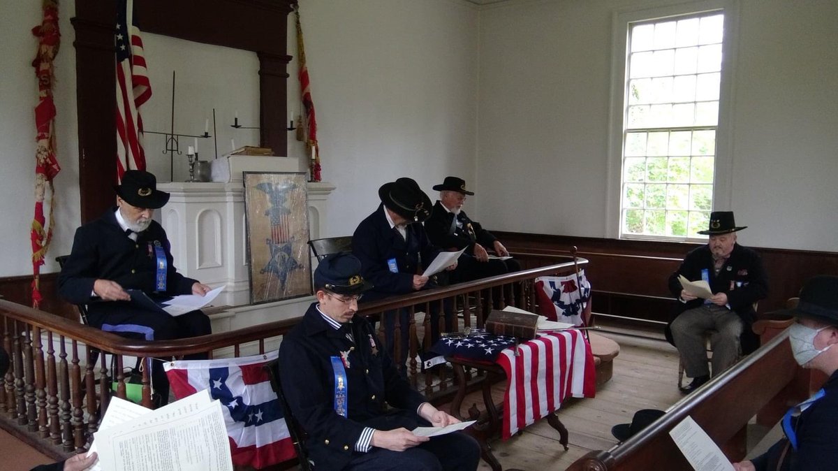MBursig's tweet photo. Recreation of a Grand Army of the Republic Reunion and Meeting in 1888. #longisland #civilwar #unionarmy #grandarmyoftherepublic #obvr #oldbethpagevillage #longislandhistory #reenactment https://t.co/0TUMoPjET8