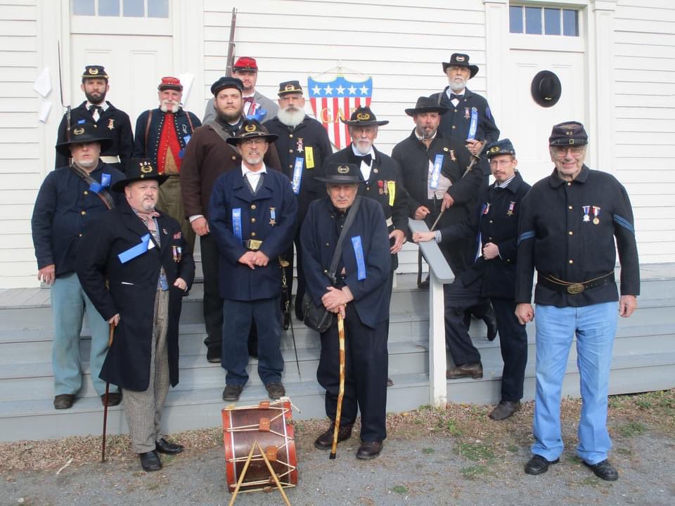 MBursig's tweet photo. Recreation of a Grand Army of the Republic Reunion and Meeting in 1888. #longisland #civilwar #unionarmy #grandarmyoftherepublic #obvr #oldbethpagevillage #longislandhistory #reenactment https://t.co/0TUMoPjET8