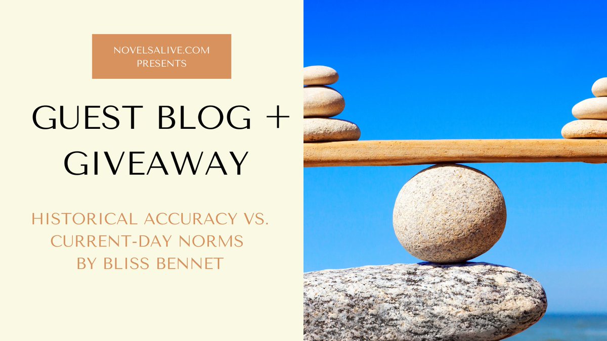GUEST BLOG: Historical Accuracy vs. Current-Day Norms by Bliss Bennet Plus #Giveaway! <a href="/BlissBennet/">Bliss Bennet</a>  <a href="/HFVBT/">hfvbt</a> 

👉Bliss Bennet shares how to balance historical accuracy with current-day norms. 

‼️GIVEAWAY: Enter to #win an eBook copy of NOT QUITE A MARRIAGE! bit.ly/3kBRYNM