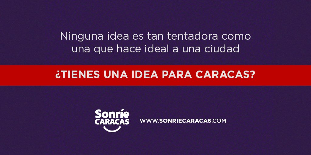 sonrieccs's tweet photo. Todos tenemos una ciudad ideal. Hagamos que #Caracas sea la nuestra entrando en https://t.co/6xkx603hPl #sonriecaracas https://t.co/dM2BZ3oSGS
