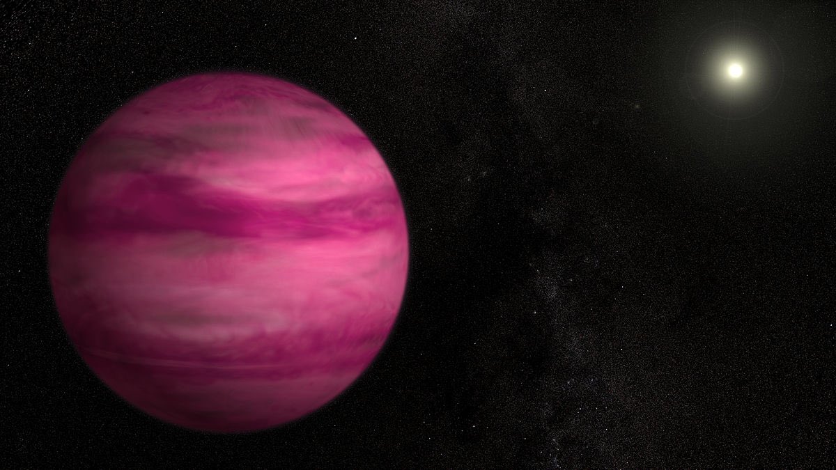 celestialOTD's tweet image. todays celestial body is GJ 504b! GJ 504b, also known as gliese 504b or “the pink planet”, is a jovian planet and a gas giant! it is located in the constellation of virgo 57 light years away and it was discovered in 2013 by NASA’S kepler space telescope!