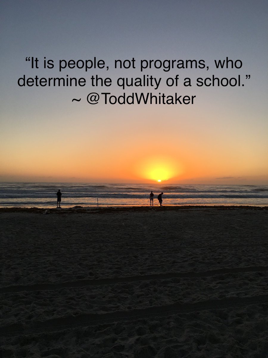 Paul Ketcham (@ketchampaul) on Twitter photo “It is people, not programs, who determine the quality of a school.”
~ <a href="/ToddWhitaker/">Todd Whitaker</a> “It is people, not programs, who determine the quality of a school.”
~ <a href="/ToddWhitaker/">Todd Whitaker</a>