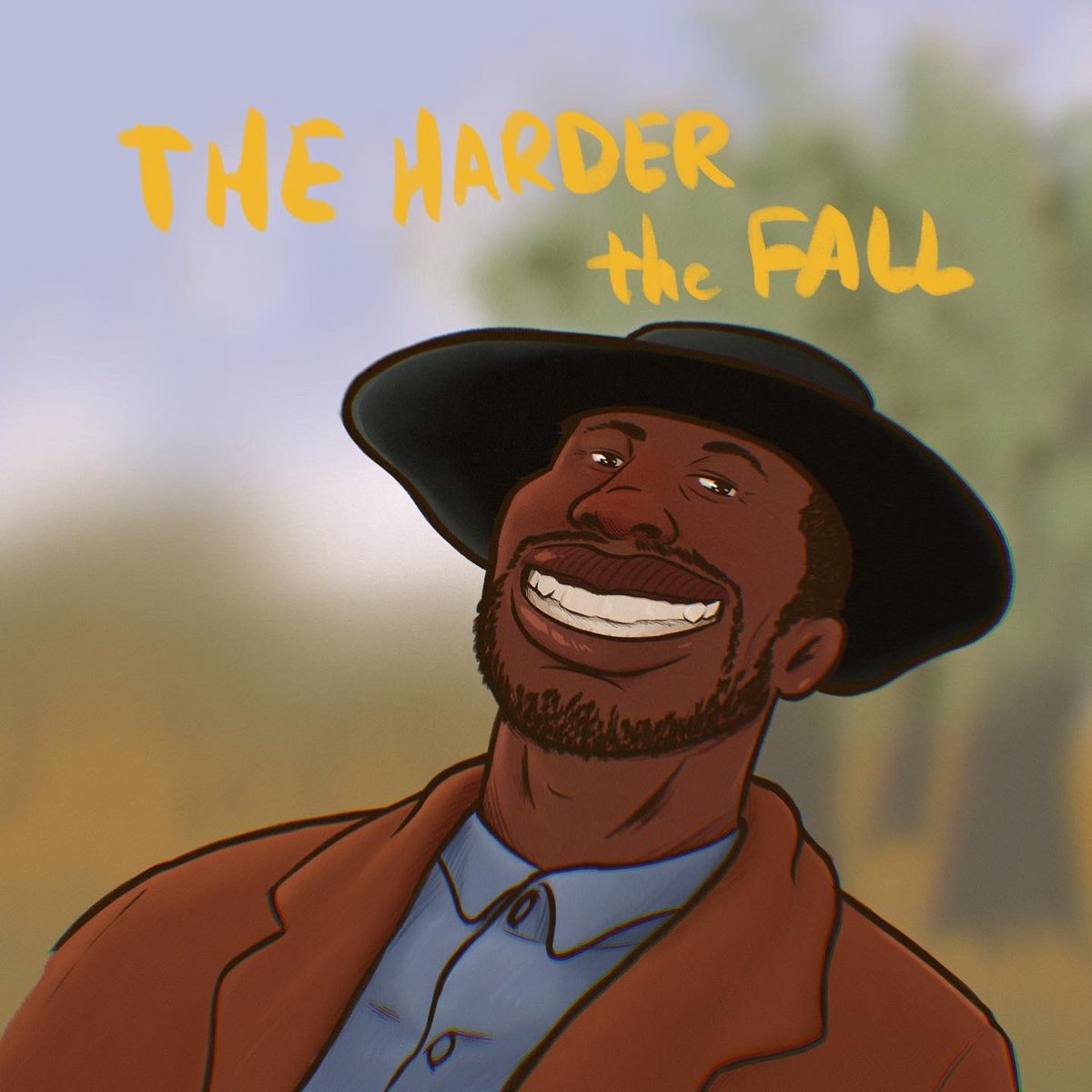 danielisawkward's tweet photo. New drawing Nat Love du film #TheHarderTheyFall  
#Jerecommend fort ce film si t'as envie de passer un bon moment 

https://t.co/bQv2450QEj
#Netflix #JonathanMajors #drawing #dessin #digitalart https://t.co/H8l15BszY4
