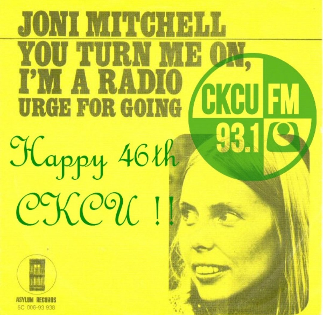 CKCUFM's tweet photo. CKCU turns 46 at the strike of midnight tonight! Our Program Director, Dave, dedicates a special episode to us:

https://t.co/T1qy5mrsnl 
#ckcufm https://t.co/fSnkWVMU5L