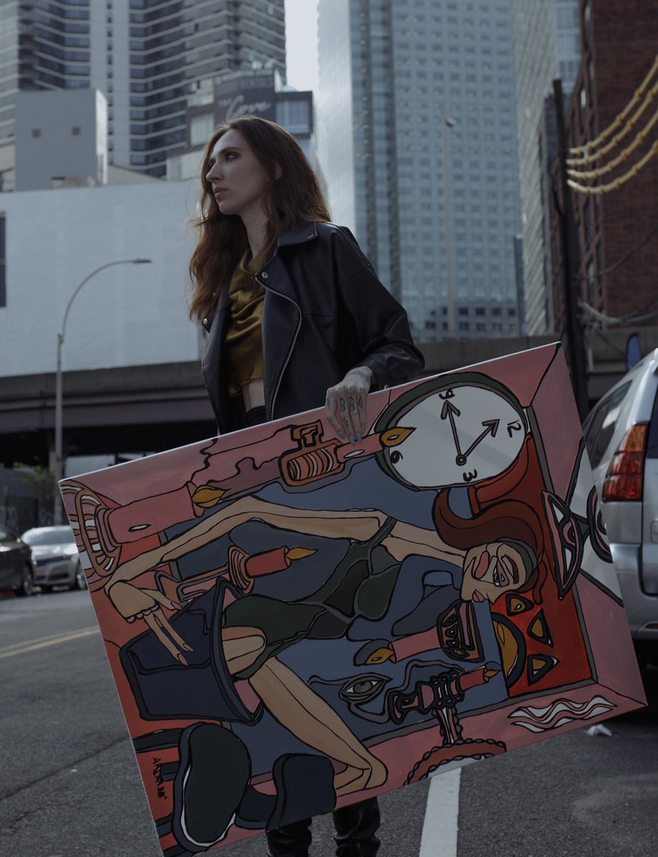 Tomorrow I will be minting this gorgeous artwork! Painting paired with NFT! LFG