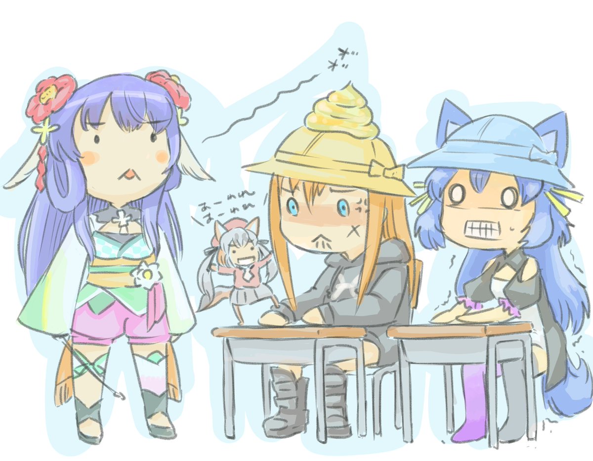 「学級崩壊シリーズ化してほしい

#しゅりむす 
#彩アート 
#ルールル美術館 」|じゃばのイラスト