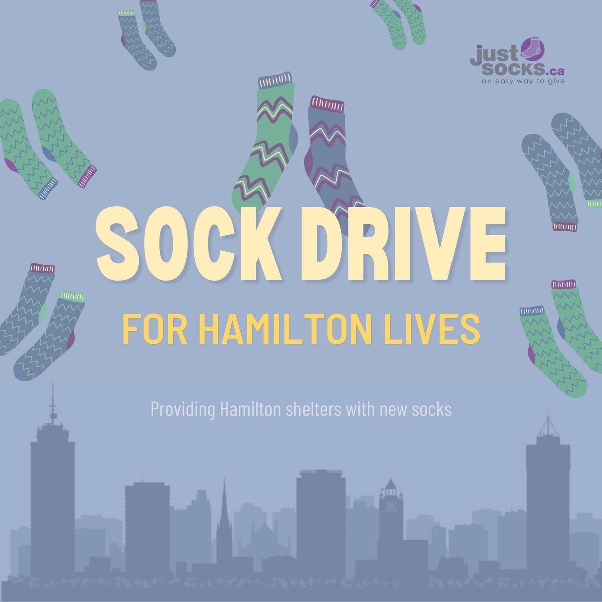 New socks are a much needed item in shelters. Socks keep feet warm, dry and free of disease. We are fundraising to get socks for vulnerable populations in Hamilton, with the help of <a href="/JustSocksCanada/">JustSocks.Ca</a>. $20 can get 20 new pairs of thick socks. Donate here: tinyurl.com/SockDriveHamil…