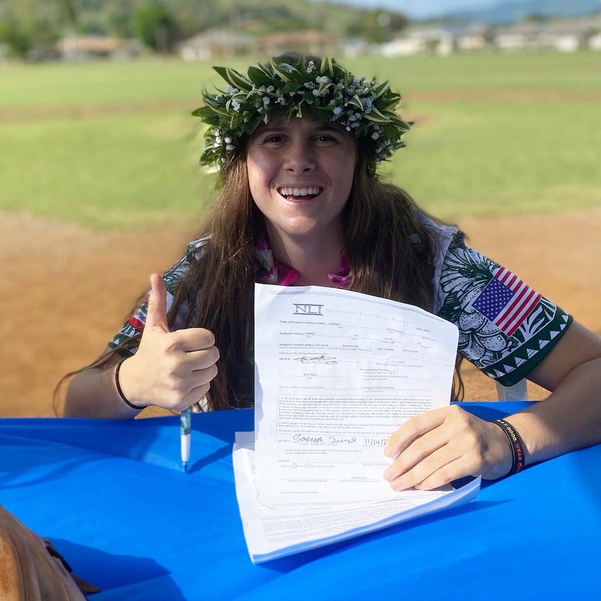 EastonWahine's tweet photo. #YeahDumpy Another One!!! @savannah15ks @gcusb from #Kauai to #NewJersey 🥎🥎🥎🤙🏽🤙🏽🤙🏽 #2022 #Catcher #PlayerOfTheYear #SavannahSimons #AthleticsNielsen #Part2of3 #ThePineappleConnection @recruit_tc @TCSFastpitch @CoachMo_Gainz14 https://t.co/jZryRNXQH7