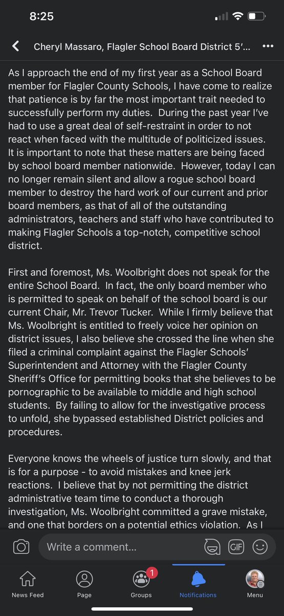 Full statement can be viewed at facebook.com/10006370676192…