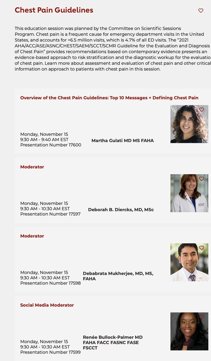 DrMarthaGulati's tweet photo. #AHA21
Monday Please join us for our "formal" release of the #CPGuidelines #ChestPainGuidelines at @AHAMeetings with @RonBlankstein @lesleejshaw @DLBHATTMD @RBP0612 Dr. Levy Dr. Murkerjee & Dr. @debdiercks
9:30am EST https://t.co/NHzc2A0ZV1