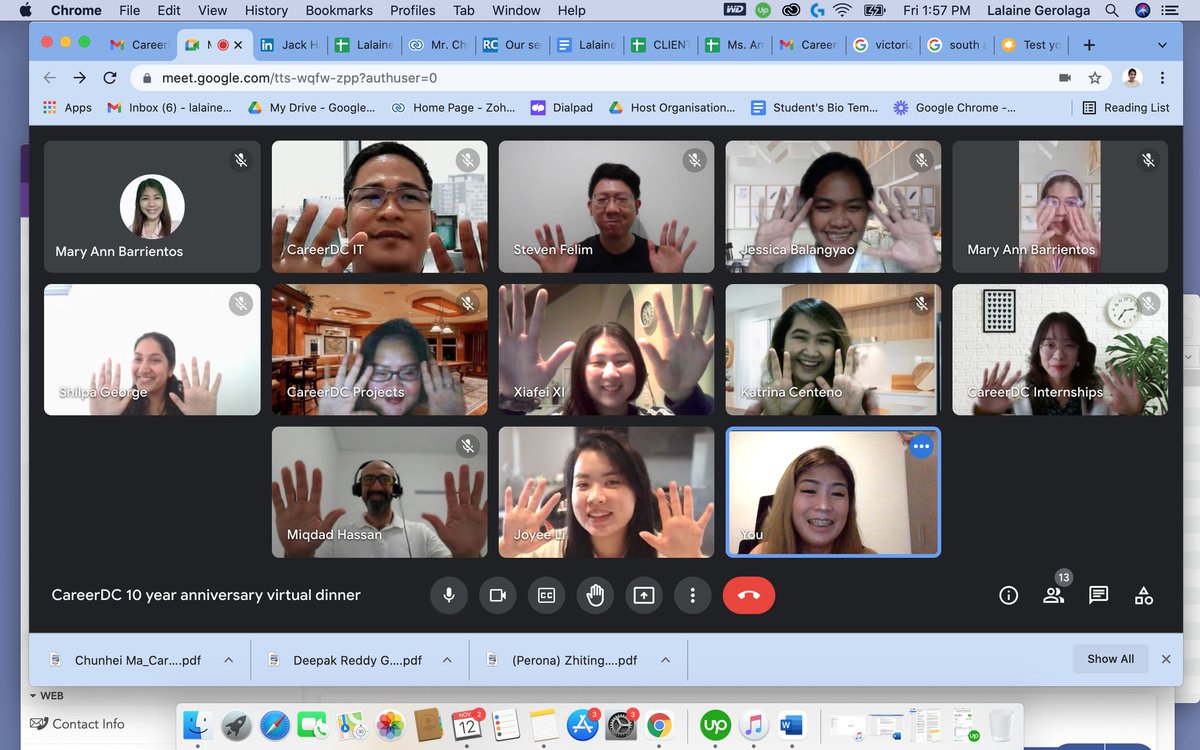 careerdc's tweet photo. We had a fantastic virtual dinner last week to celebrate the CareerDC 10th year of success. It was so much fun playing the Kahoot game with the remote team.

Here’s to many more!

#careerdc #10anniversary #remoteteam #virtualgames #kahoot #virtualdinner #virtualteam https://t.co/yewZJwQB9z