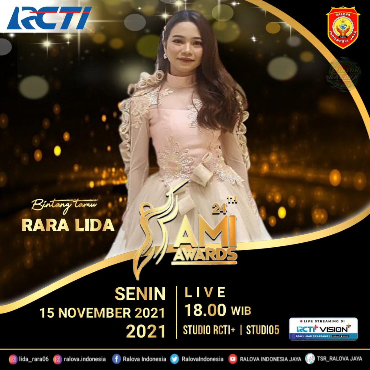 RalovaTasik's tweet photo. #RaraAMIAWARDS2021 https://t.co/VfrVKFQPpO
