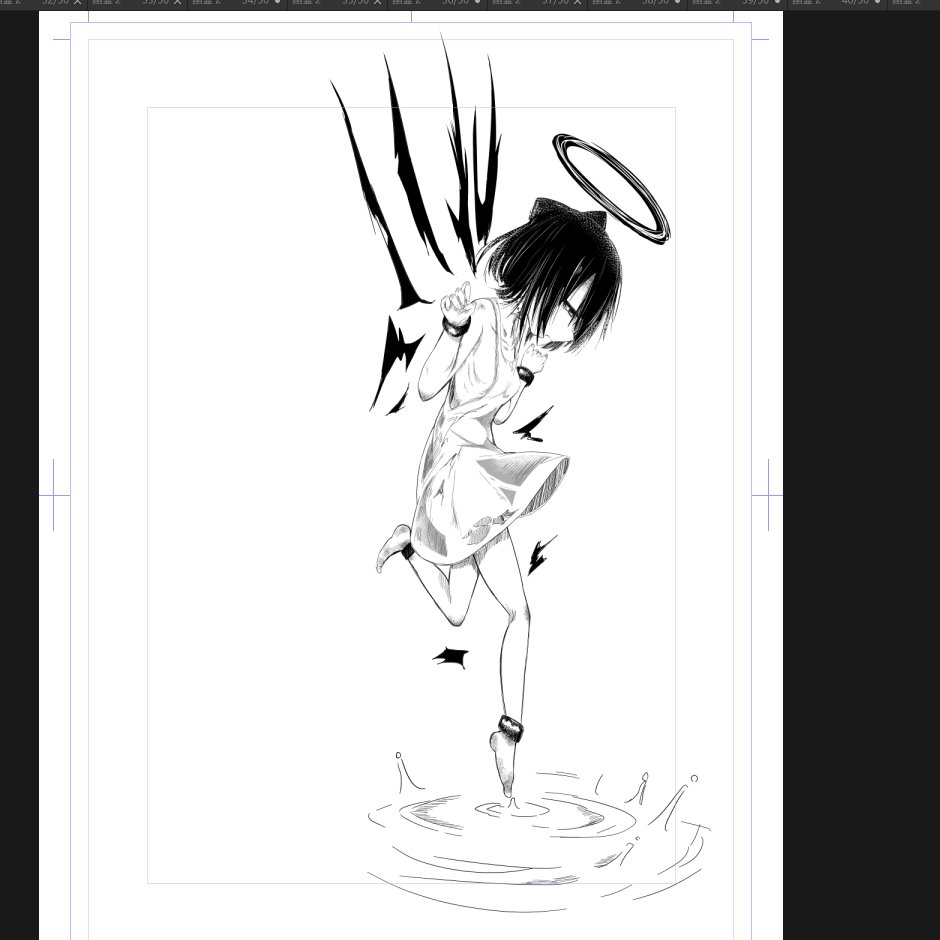 天使だか悪魔だかわからんけど描けた 