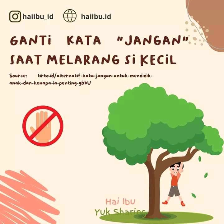 zonaparentingid's tweet photo. Ganti Kata "Jangan" Saat Melarang Si Kecil

Yuk belajar Parenting bersama 👨‍👩‍👧‍👦 https://t.co/hEVdyWFXsB