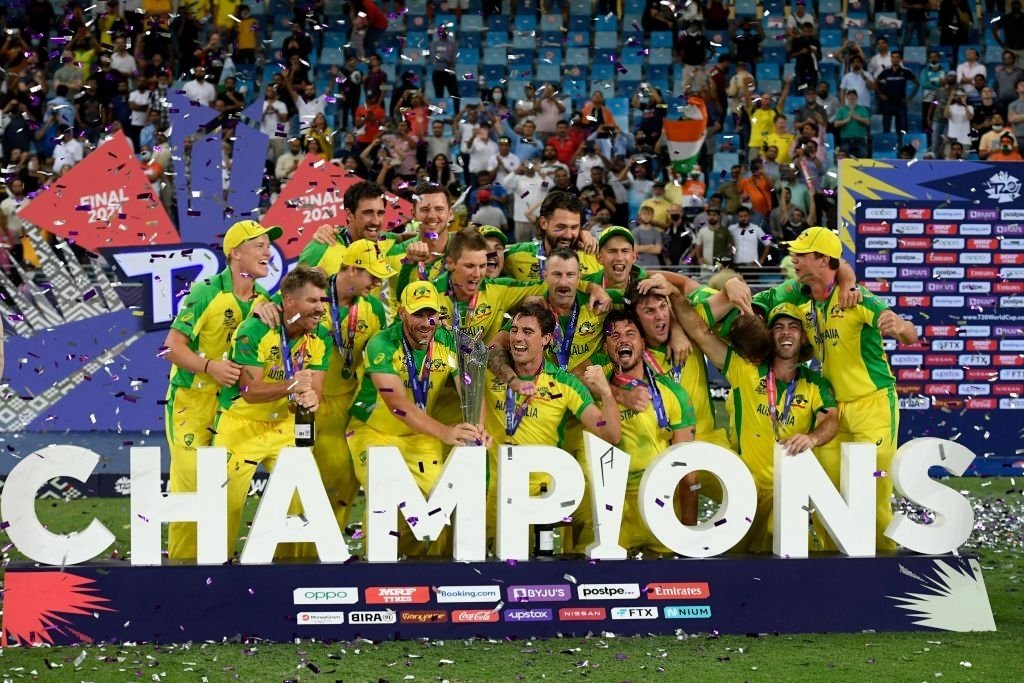 benudhar007's tweet photo. Mighty Australia🇦🇺🇦🇺🇦🇺... 
@davidwarner31 
#Champions #T20WorldCup #T20WorldCupFinal #AUSvNZ https://t.co/tWlgVefEQt