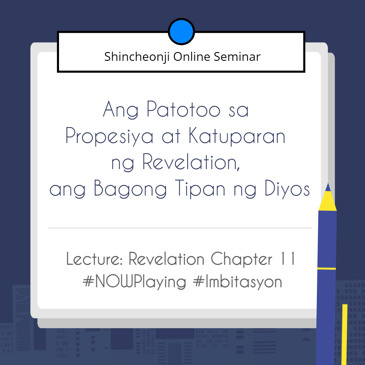 seulki_lady31's tweet photo. Ano ang langis ng olibo para salubungin si Hesus na darating sa kadiliman?
Ang reality at katuparan ng mga propesiya ng #Biblia! Nawa suriin ninyo itong mabuti.
✅Lecture: #Revelation Chapter 11
✅Broadcast Link: https://t.co/5yDOInqUr9
#NOWPlaying #Ngayongaraw #Imbitasyon https://t.co/80ZjsZ8Zq0