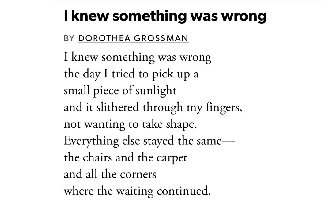 MayaCPopa's tweet photo. “all the corners
where the waiting continued.”

Always haunted by this poem: https://t.co/7LmG9XLEiC