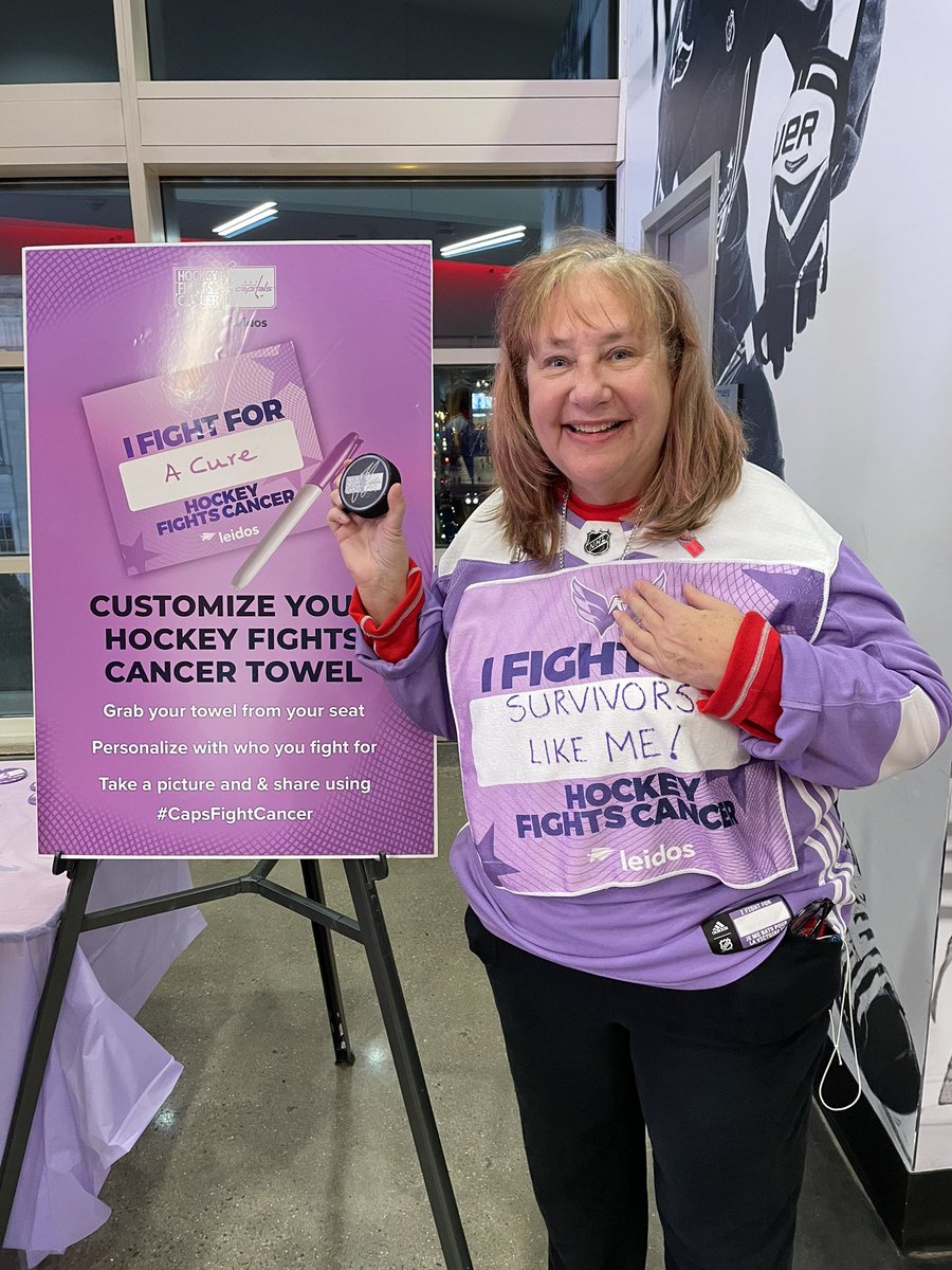 Dirtball99's tweet photo. TTW when you get tix last minute and end up being gifted with a @JohnCarlson74 signed puck! #HockeyFightsCancer #5forFighting #5yearmark #kickcancertothecurb https://t.co/m2mfzEnLTV