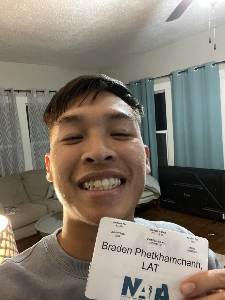 WPU_SportsMed's tweet photo. Statesmen Sports Medicine highly values being @NATA1950 members and members @MAATAD5 and @IowaATSociety! Wrapping up our series of #showmeyourmembership is Braden Phetkhamchanh, LAT, ATC @SambaB316 https://t.co/eQarGmJNfm
