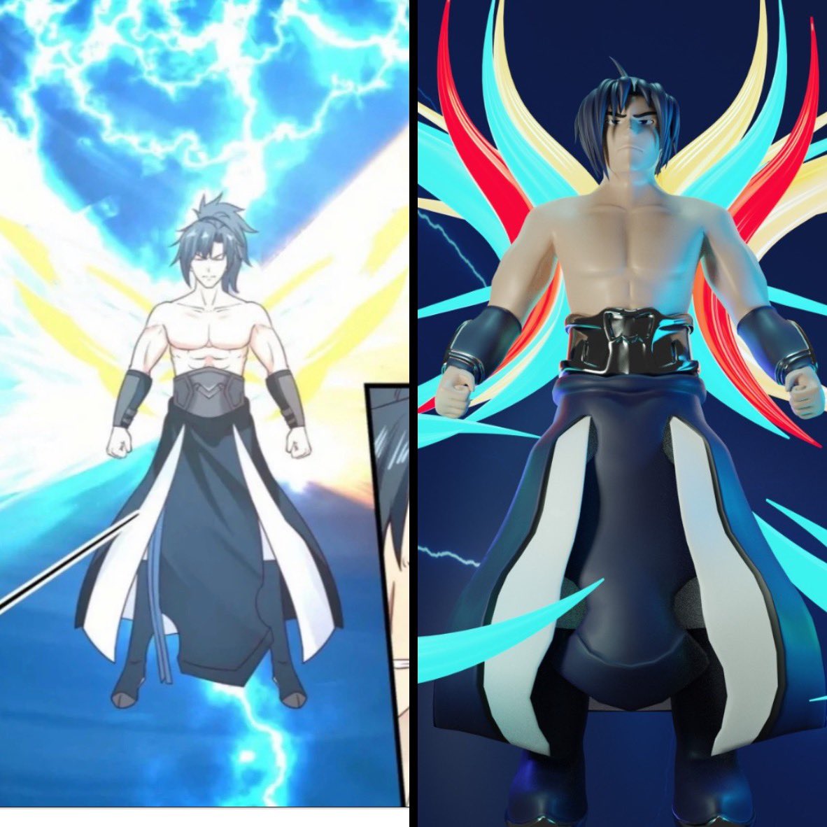 Nftmangavers's tweet photo. Before and after  #manga #NFT #anime #NFTcollectibles #Animation #nftcommunity https://t.co/NpRMGoTH6L