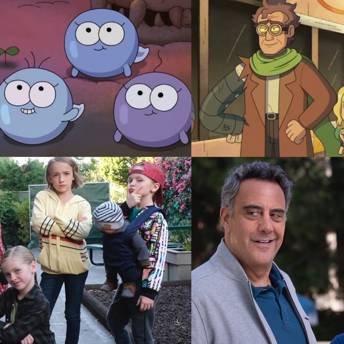 DisneyGirl18's tweet photo. #SingleParentsTV & #amphibia
Check out this fun reference from these both shows! Brad Garrett (Douglas) who was in the latest ep, voiced Robert Otto & from a different ep, Marlow (Sophie), Ella & Mia (Emma & Amy) voiced Rosemary, Lavender, & Ginger the little tadpole cuties!๐ https://t.co/LZKbMsuSli