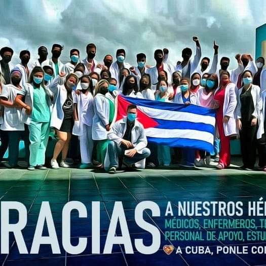 Cuba salva vidas, los colaborados en primera fila en el combate herederos del legado de los héroes de la Patria.#CubaVive #CubaEsUnContinente #CubaViveyAbraza #CubaCoopera #FidelVive  @cubacooperaven @cubacooperaMIR @CDISanJose2 @caucagua_cdi   @OropezaCDI2 @carrizal_cdi