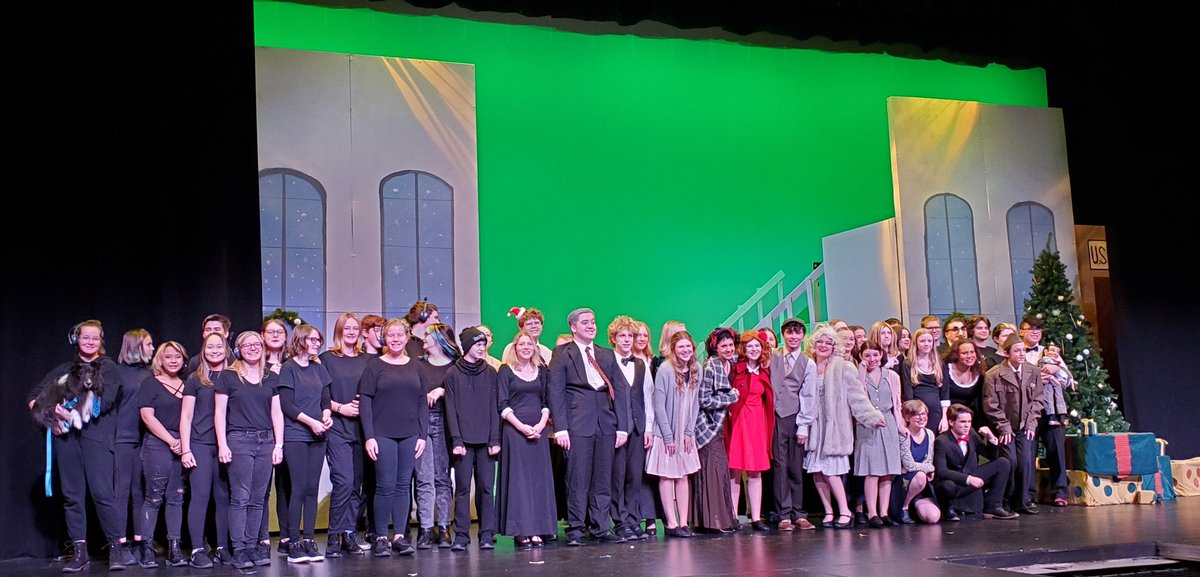 That's a wrap! We are so incredibly proud of this fine group of young people.  They brought back the gift of LIVE musical theatre! If you were at the show today,  this was definitely the way we wanted to close.  Thank you cast, crew, and pit for leaving it all onstage tonight!