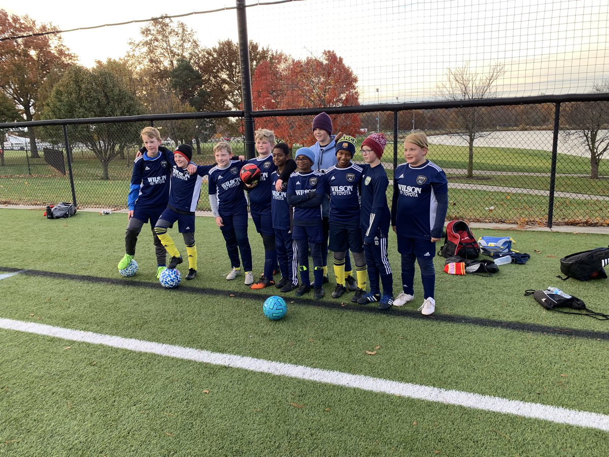 kyras4's tweet photo. Another weekend done in KC. Bitter sweet end, but very proud and appreciative of their flexibility and passion. Always rooting for these boys and glad to have been a part of their soccer journey. Thanks for a great season and look forward to getting back to work! #amessoccerclub https://t.co/GihlSdnT7T