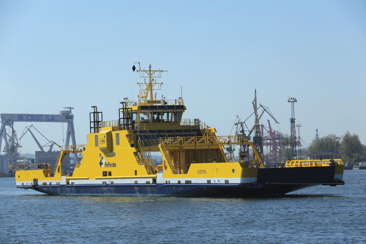 PolskaMorska's tweet photo. W połowie 2022 r. #Stocznia Crist w Gdyni przekaże fińskiemu armatorowi #Finferries nowoczesny, dwustronny, ekologiczny prom hybrydowy. Na jego pokładzie zmieści się 90 aut osobowych oraz prawie 380 pasażerów.
ℹ️↪️https://t.co/z41lsU5qil https://t.co/FbF303Y6pX