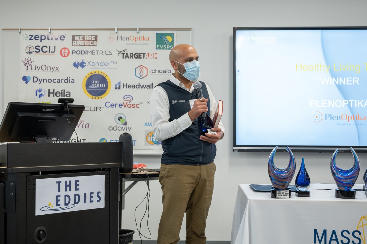 ne_inno's tweet photo. #applauding THE 2021 #EDDIES Winners, and wishing them continued #success. @PlenOptika brings #cuttingedge optical technology to #eyecare professionals and #healthcareproviders worldwide. Their flagship product, QuickSee™, is the world’s most accurate handheld #autorefractor. https://t.co/ILJZSiaxuh