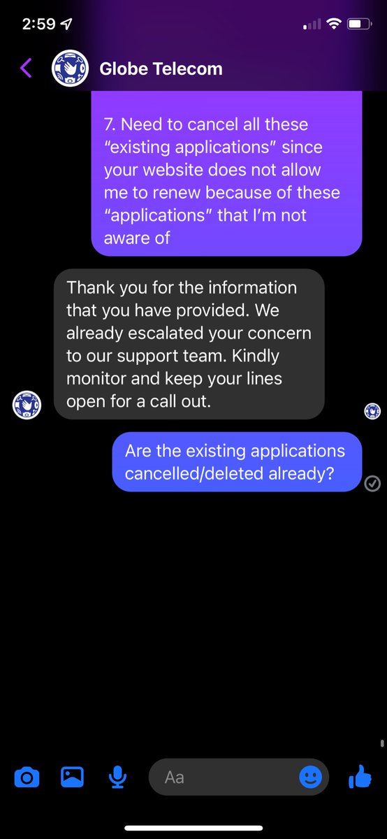 ginperez's tweet photo. @talk2GLOBE So I requested to cancel any existing applications (that I’m not aware of) so I can just proceed in renewing in the website (which offers the renewal plan I want). But the question is, will @talk2GLOBE even care to fix it? Even the chat agent left me hanging. https://t.co/Swmwcnlh7w