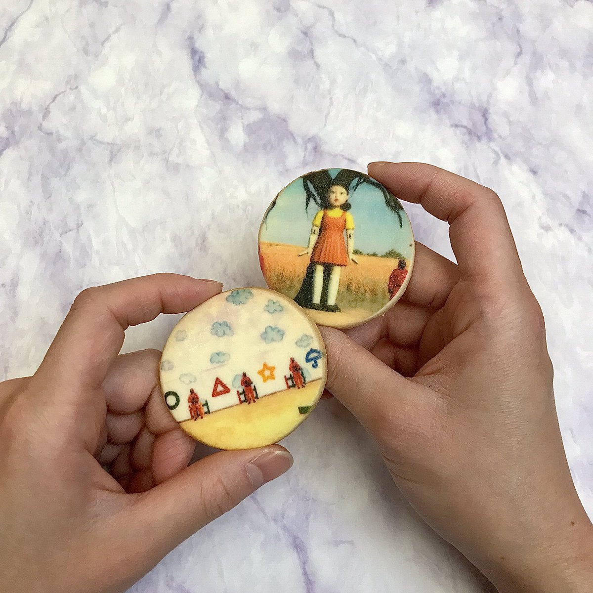 cafe_pri's tweet photo. 今流行りの◯△⬜︎
推し活、誕生日、記念日に☺️

#拡散希望

🍪クッキー2枚500円🍪
⤴️超画質⤴️発色⤴️安全⤴️高画質

#カフェプリ
#フォトラテ
#アートクッキー
#プリントクッキー 
#フォトクッキー
#誕生日
#プレゼント
#オタ活 
#netflix 
#イカゲーム
#오징어게임
#squidgame https://t.co/dnCtxvVA40