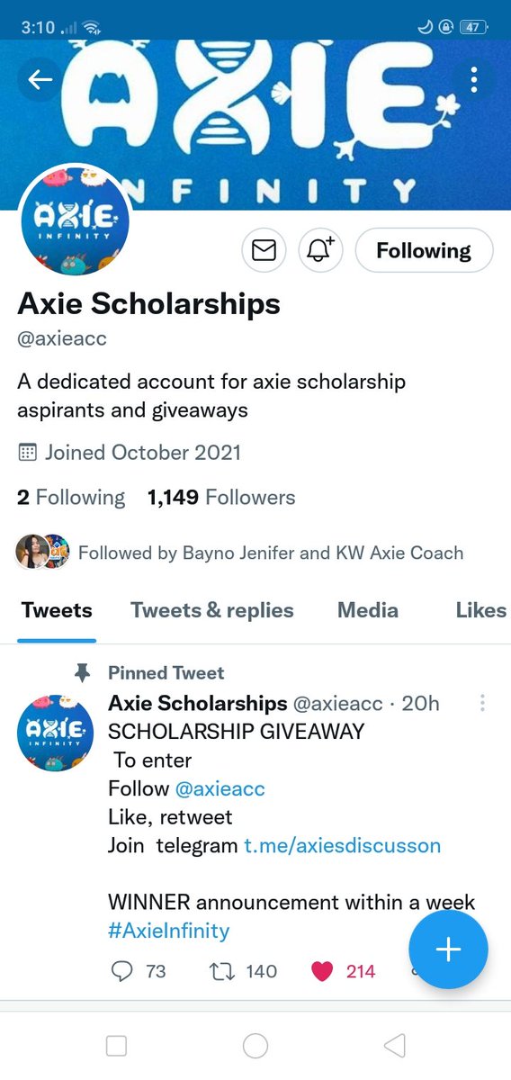 marlon_natinga's tweet photo. @axieacc I'm hoping you choosing me as one of your scholars sir manager 🙏♥️🙏 https://t.co/Ep76yZ2yTh