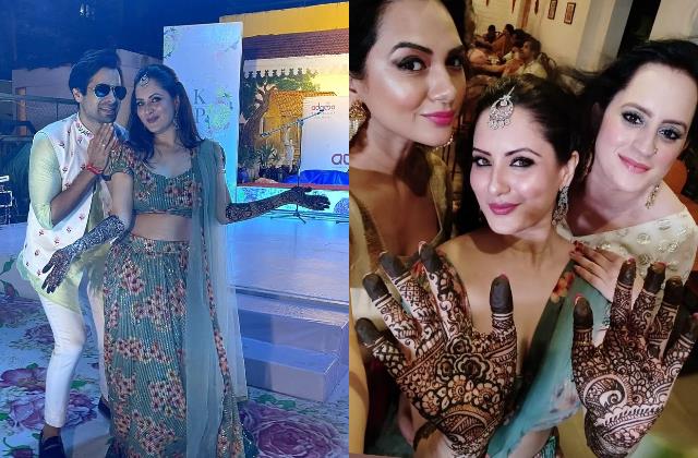 punjabkesari's tweet photo. Mehndi Ceremony: पिया के नाम की मेहंदी लगते ही खिला टीवी की पार्वती का चेहरा, आज बनेंगी कुणाल की दुल्हनिया
https://t.co/fNwlPYCYMt
#pujabanerjee #kunalverma #mehendiceremony #Krishiv #BollywoodNews #BollywoodNewsandGossip #Celebrity #LatestTelevisionNe https://t.co/bk5TJ6NPGg