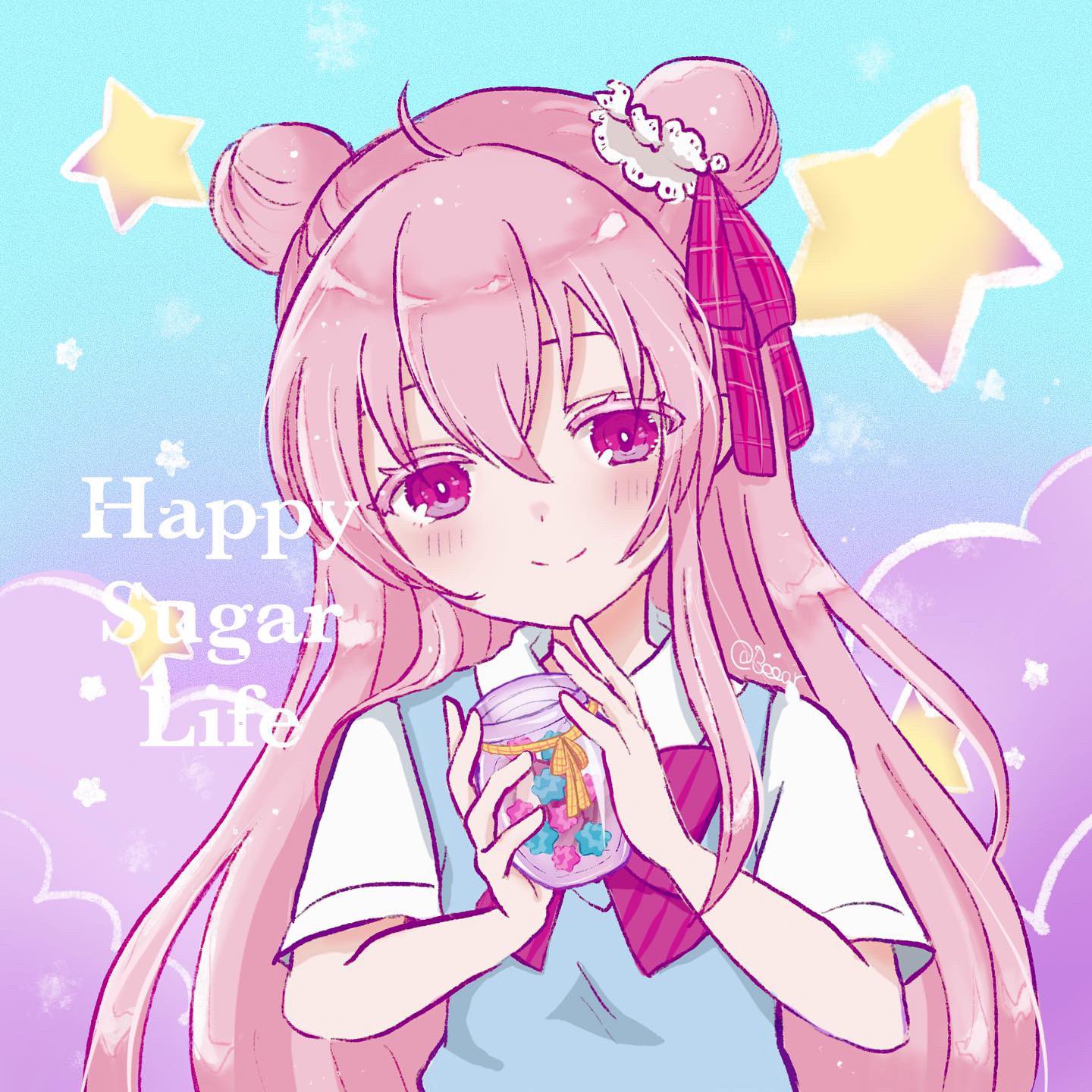 Beear 粉紅切開是黑色的砂糖醬 Happysugarlife 松坂砂糖 Satou ハッピーシュガーライフ Ainimeart T Co Kin1thvndx Twitter