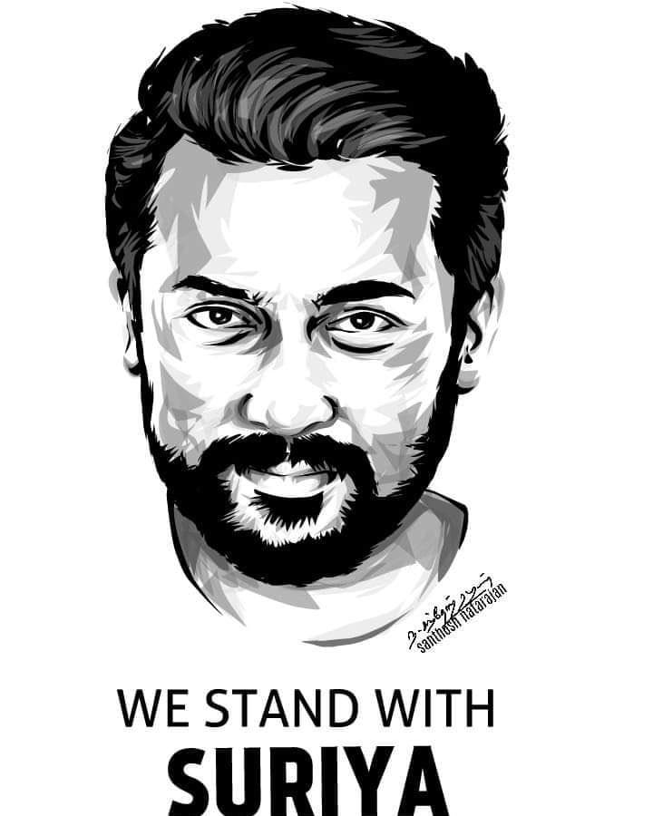 maddy_md_ali's tweet photo. #WeStandWithSuriya https://t.co/OC734QmZNx