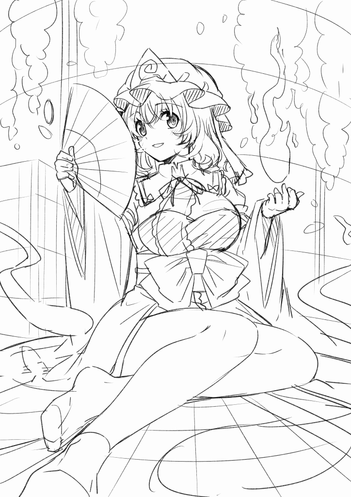 下書き
一回PCから離れて目を休めます 