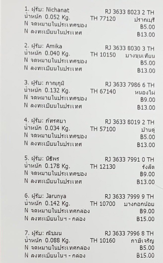 although_ik's tweet photo. 📮 รอบส่งในไทย 15/11/2021
#althoughtracking https://t.co/5OB5pGhH5B