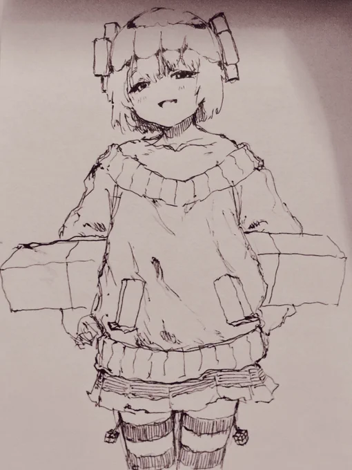 10分描きのテトリス子 